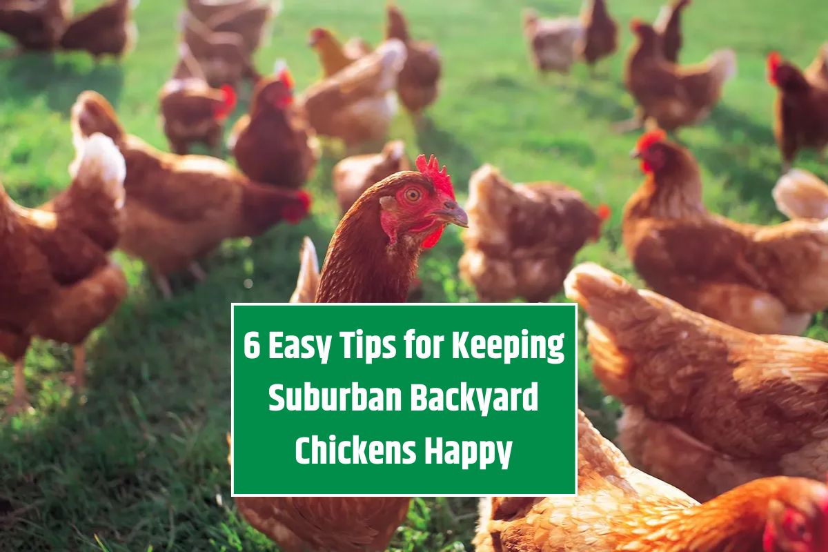 6 Easy Tips for Keeping Suburban Backyard Chickens Happy