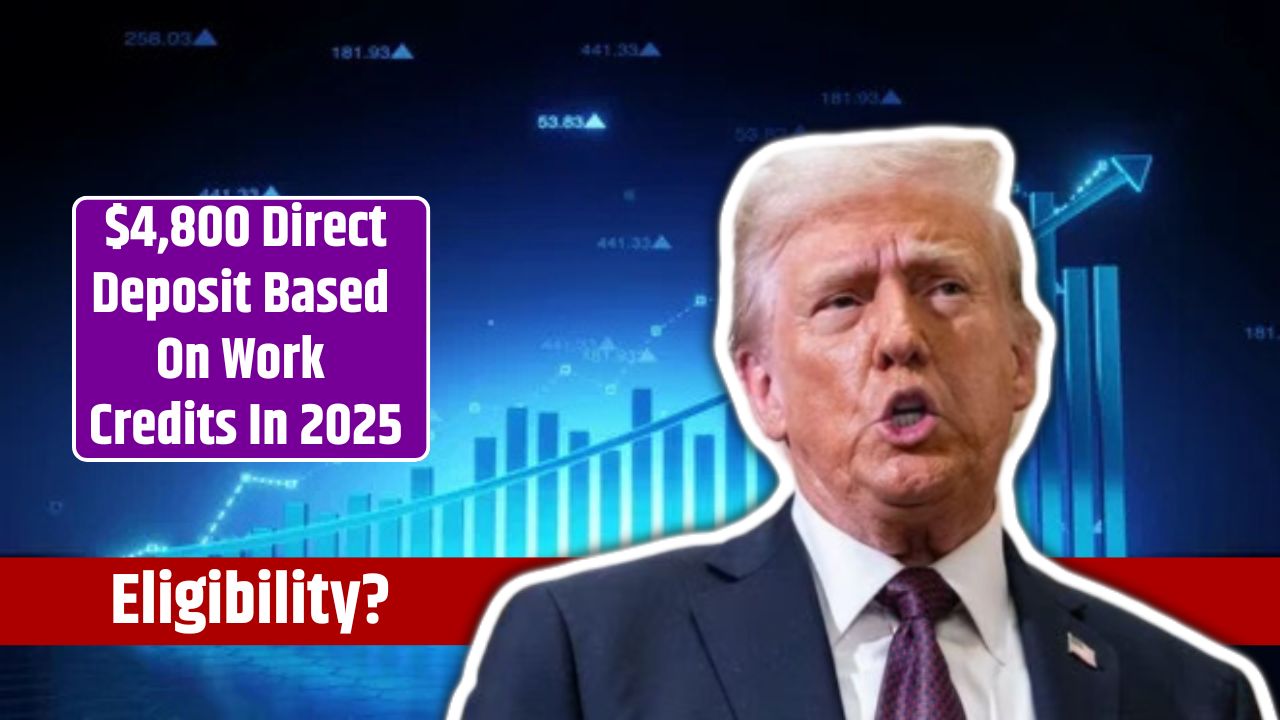 $4,800 Direct Deposit Based On Work Credits In 2025
