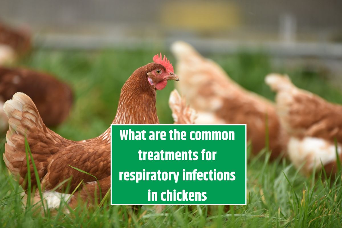 What are the common treatments for respiratory infections in chickens